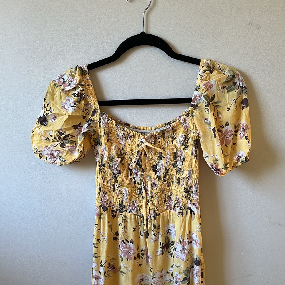 Faithfull the Brand Yellow Floral Dress - Picture 2 of 7